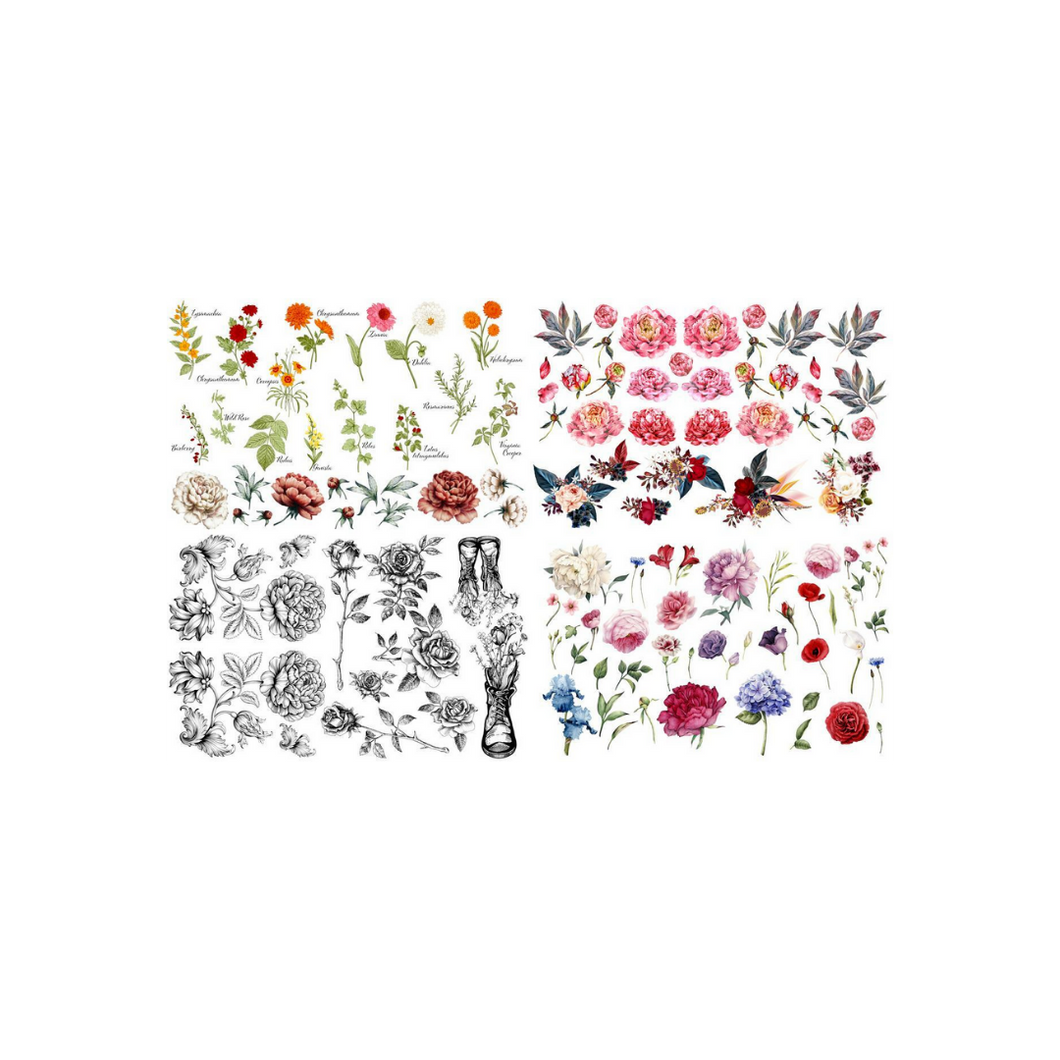 Vintage Floral - Transfer