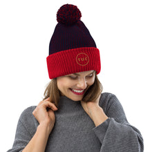 Load image into Gallery viewer, T U C Pom-Pom Beanie
